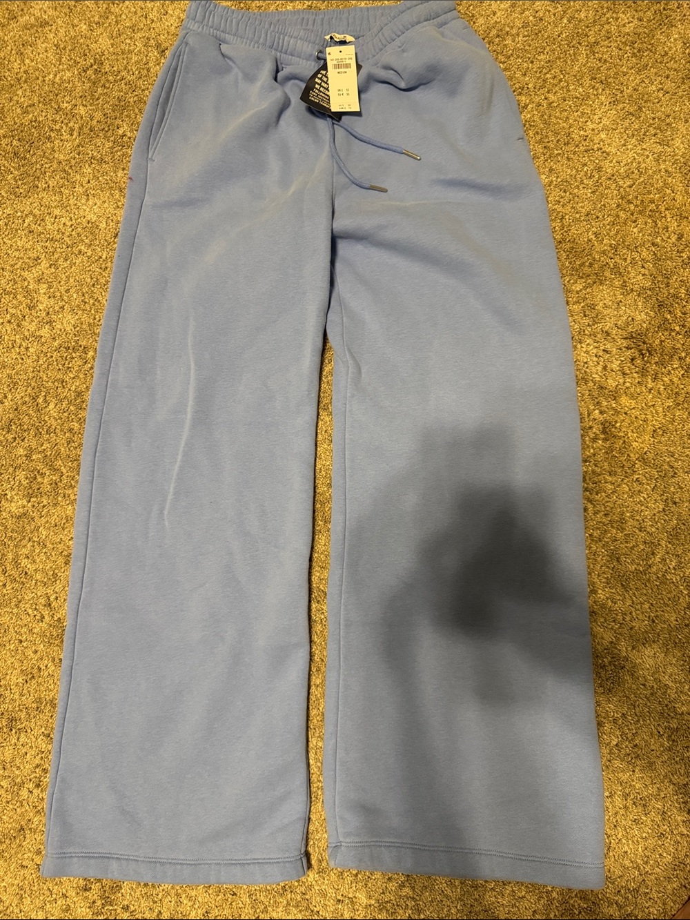 Abercrombie & Fitch Light Blue Fleece Joggers
